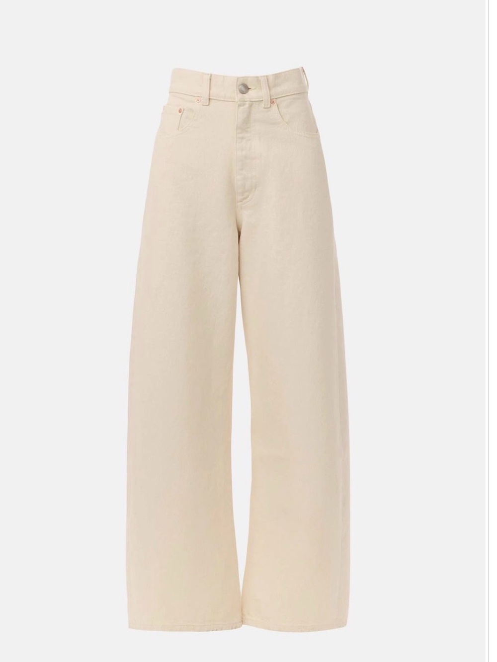 DL1961 Wide Leg Jeans in Cream